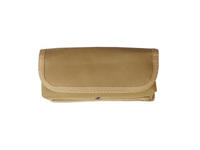 Every Day Carry Tactical Hook-and-Loop fastener MOLLE 12 Round Shotgun Ammo Pouch Holster - Tan