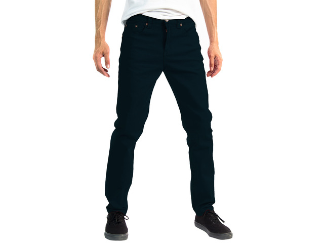 Alta Designer Fashion Mens Slim Fit Skinny Denim Jeans - Navy - Size 34