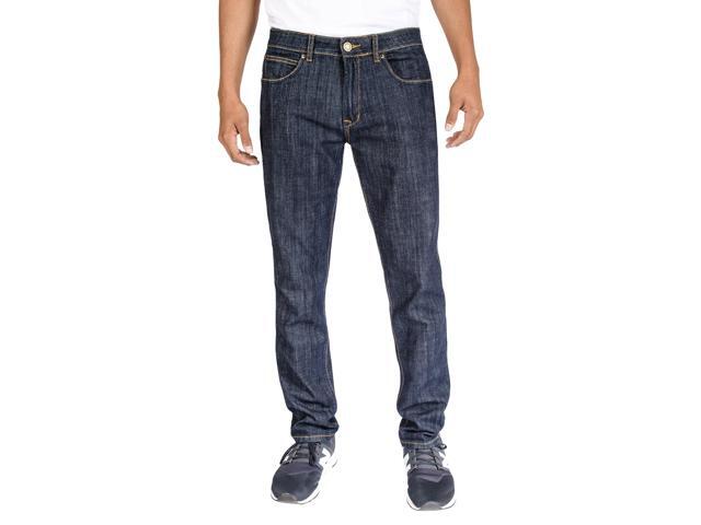 Alta Denim Men's Stretch Skinny Slim Fit 5-Pocket Fashion Jeans, Dark Blue Wash - 30 W x 30 L