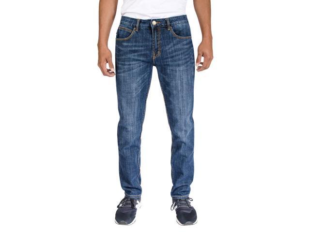 Alta Denim Men's Stretch Skinny Slim Fit 5-Pocket Fashion Jeans, Indigo Medium Wash - 32 W x 32 L