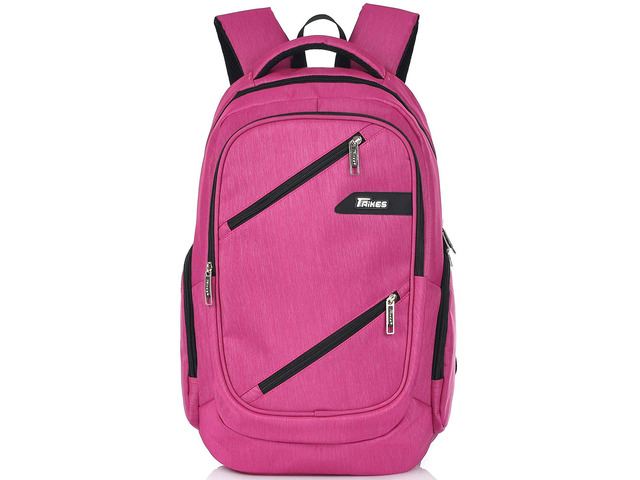 Taikes Water Resistant Backpack 15.6 Inch Laptop Travel Bag Durable Lightweight Bookbag for Men Women Students - Pink