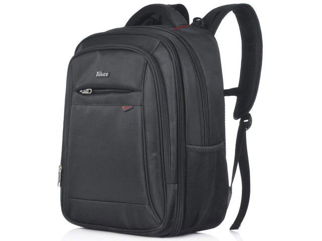 Taikes Expandable Water Resistant Backpack 15.6 Inch Laptop Lightweight Travel Bag for Men Women School Students - Black