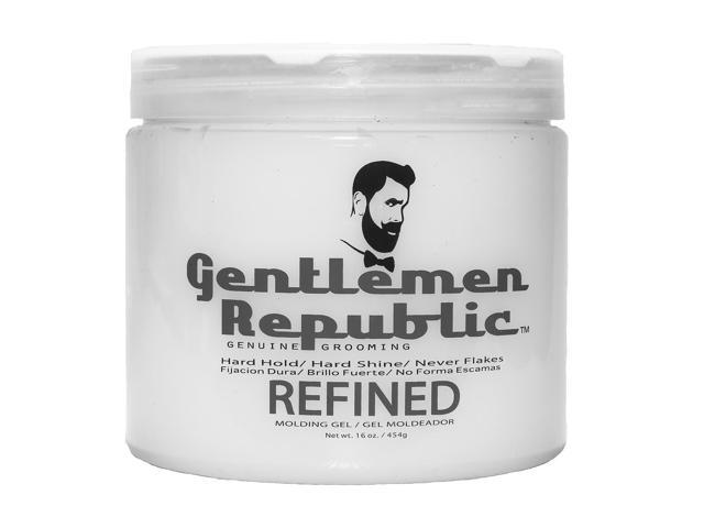 Gentlemen Republic 16oz Grooming Hard Hold & Shine Refined Mold Hair Styling Gel