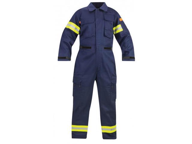 Propper Fire Resistant Reflective Extrication Suit w/Padded Knees-Navy-4XL-L