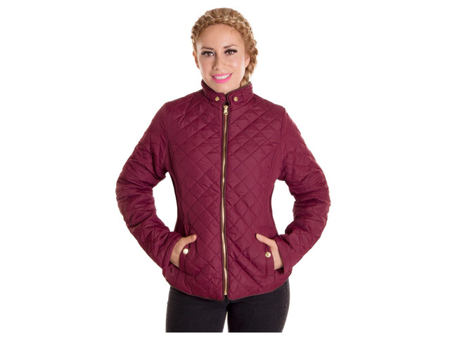 Alta Designer Fashion Women's Outerwear Insulated Jacket - Red - Large