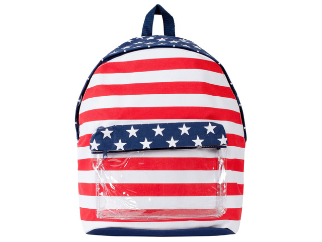 Lightweight Patriotic American Flag, All Purpose Laptop Computer Bag, Backpack