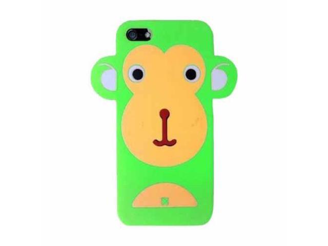 Hype Apple iPhone 5 Silicone Non Slip Protective Skin Cover Cell Phone Case - Green Monkey Hype Apple iPhone 5 Silicone Non Slip Protective Skin Cover Cell Phone Case - Green Monkey