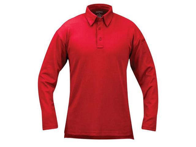 Propper I. C.E Mens Wrinkle Resistant Performance PoloLong Sleeve-Red-XXL