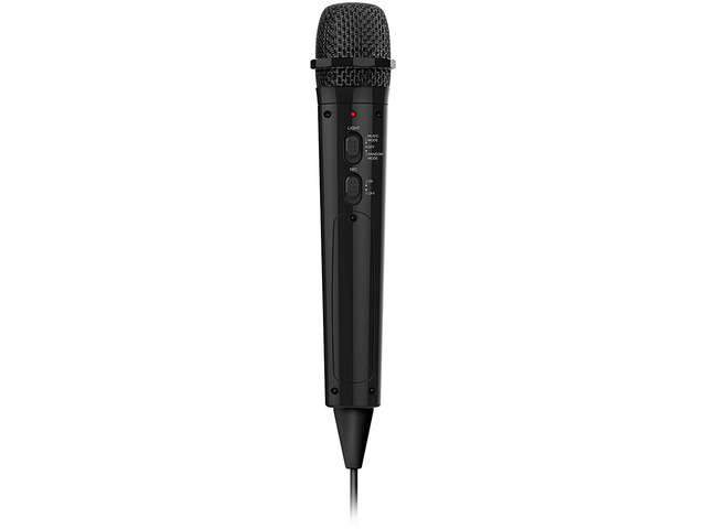 Singing Machine SMM-225 Unidirectional Dynamic Wired Microphone LED Disco Black