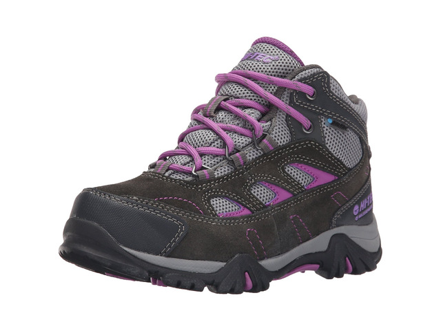 Hi-Tec 31479 Kids Logan MDT Eva Suede Leather/Mesh Waterproof Ch Hiking Boots 5