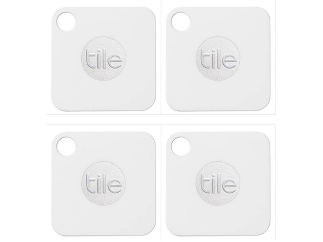 Tile Mate - Key Finder, Phone Finder, Anything Finder Bluetooth Tracker, 4 Pack