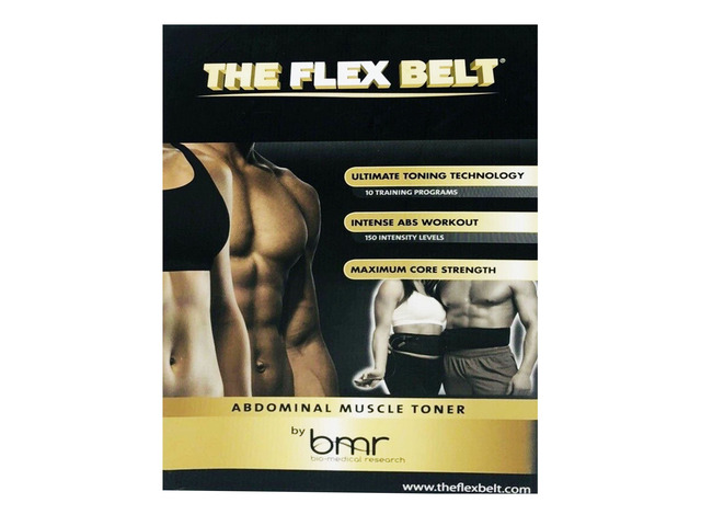 THE FLEX BELT Ab Belt Workout - FDA Cleared to Tone, Firm and Strengthen the Abdominal Muscles