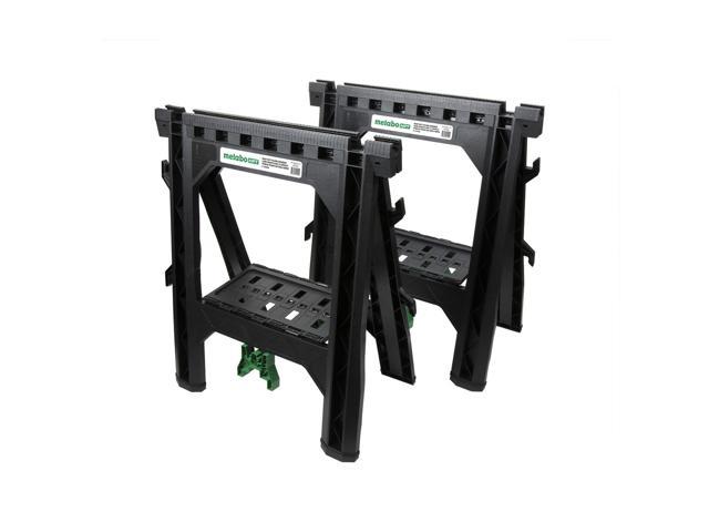 Metabo HPT 115445M 27 In. Plastic Sawhorse (2-Pack)