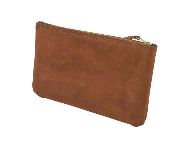 KLEIN TOOLS 5139L Tool Bag, Brown, Leather, 0 Pockets