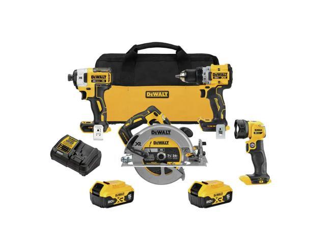 Dewalt DCK447P2 20V MAX XR Brushless Lithium-Ion 4-Tool Combo Kit with (2) Batteries