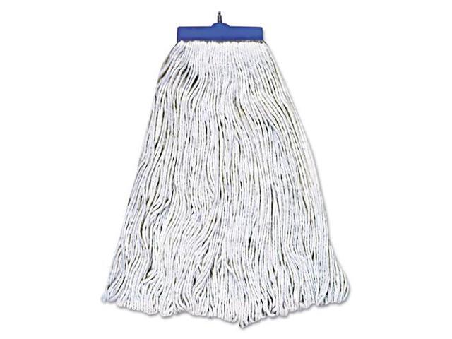 Mop Head, Lie-Flat Head, Rayon Fiber, 24oz, White, 12/Carton 824R