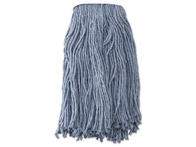 Boardwalk - UNS 2020B - Mop Head, Standard Head, Cotton/Synthetic Fiber, Cut-End, #20, Blue, 12/Carton
