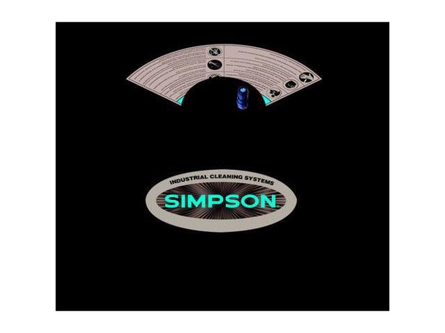 SIMPSON Universal 15" Surface Scrubber for CW Pressure Washers, Rated Up to 3400 PSI