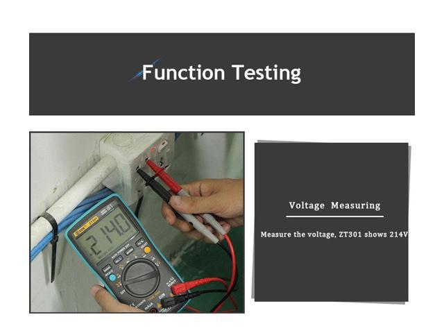 BSIDE ZT301 Hot Digital LCD Multimeter Electric Handheld Tectep True RMS Auto Range Multimetro 8000/9999 Counts Esr Tester