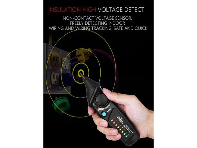 BSIDE AVD06 Dual Mode Non-contact Voltage Detector AC 12-1000V Auto/Manual NCV Tester Live Wire Check Sensitivity Adjustable