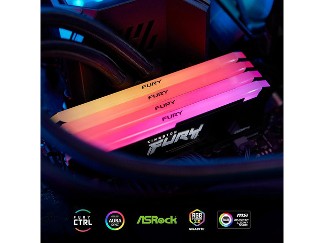 Kingston FURY Beast 64GB (2 x 32GB) DDR4 3600 (PC4 28800) Memory (Desktop Memory) Model KF436C18BB2AK2/64