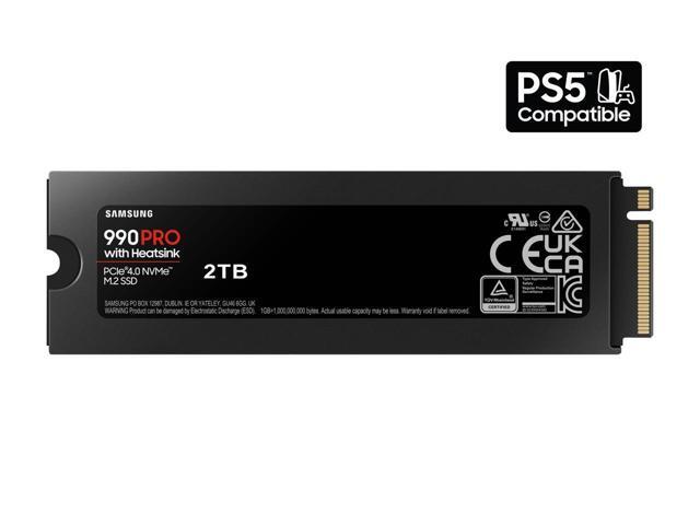 SAMSUNG 990 PRO w/ Heatsink Gaming Package M.2 2280 2TB PCI-Express Gen 4.0 x4, NVMe 2.0 V7 V-NAND 3bit MLC Internal Solid State Drive (SSD)...