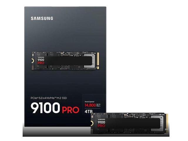 SAMSUNG SSD 9100 PRO 1TB, PCIe 5.0x4 M.2 2280, Seq. Read Speeds Up to 14,700MB/s, MZ-VAP1T0BW AI Computing, Gaming, and Heavy Duty Workstations...