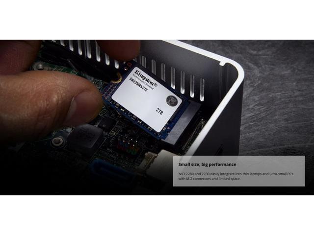 Kingston NV3 M.2 2230 1TB PCIe 4.0 x4 NVMe Internal Solid State Drive (SSD) SNV3SM3/1T0 Up to 6000 MB/s