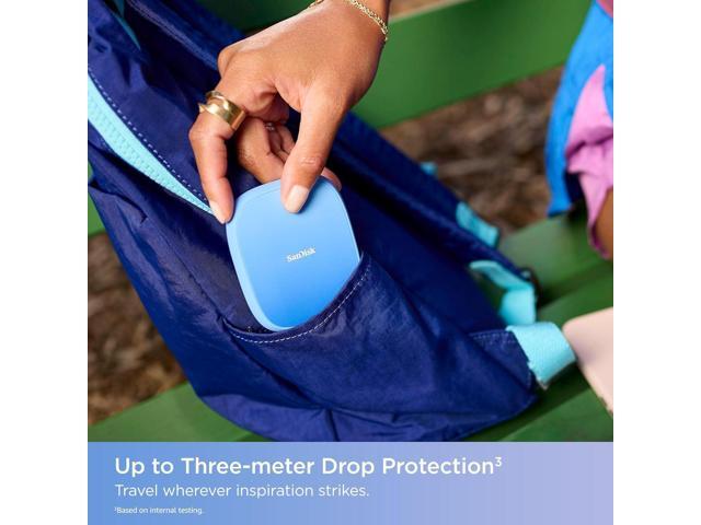 SanDisk - 2TB Creator Phone SSD External USB Type C Drive with Magsafe Compatibility for iPhone 15/16 - Blue - image 6