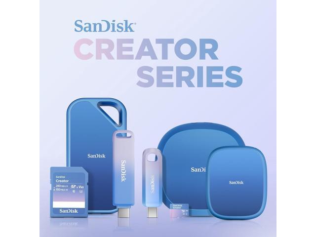 SanDisk - 1TB Creator Phone SSD External USB Type C Drive with Magsafe Compatibility for iPhone 15/16 - Blue - image 3