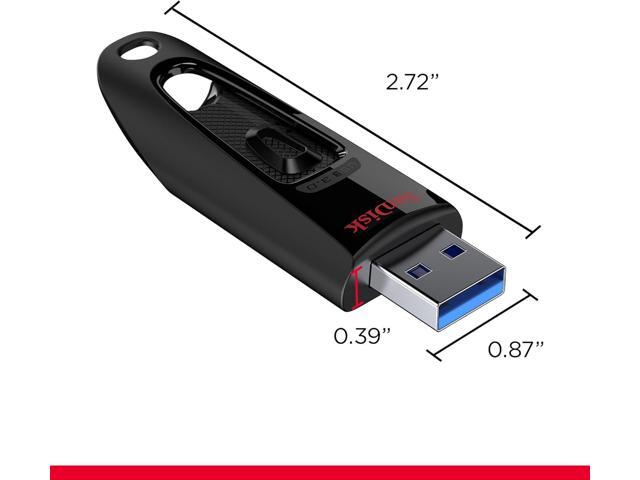 SanDisk 1TB Ultra USB 3.0 Flash Drive - Up to 130MB/s Read speeds - Black - SDCZ48-1T00-U46
