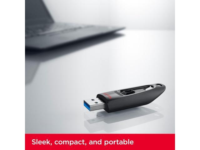 SanDisk 1TB Ultra USB 3.0 Flash Drive - Up to 130MB/s Read speeds - Black - SDCZ48-1T00-U46