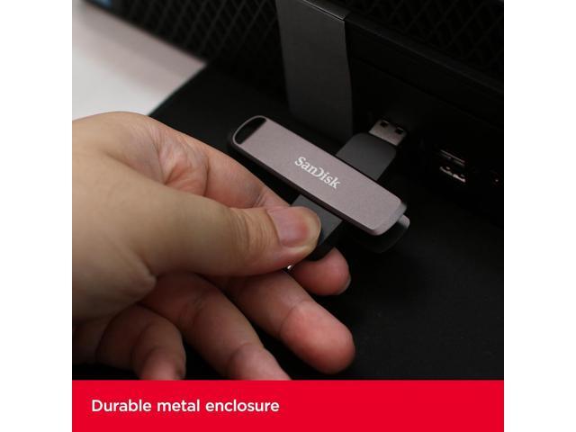 SanDisk - Extreme PRO 512GB Dual Drive High-Performance USB Type-A and USB Type-C Flash Drive - Black - image 4