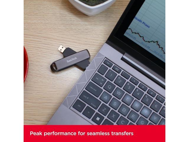 SanDisk - Extreme PRO 512GB Dual Drive High-Performance USB Type-A and USB Type-C Flash Drive - Black - image 7