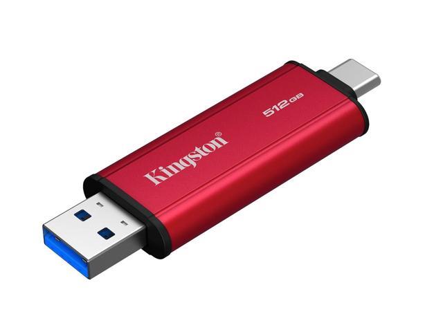 Kingston 512GB Dual USB-A/C Portable SSD, Up to 1050MB/s, USB 3.2 Gen 2 SPSD/512GB