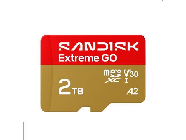 SanDisk Extreme GO microSD 2TB microSDXC Memory Card, Up to 240MB/s UHS-I U3 4K V30 A2 for Android SDSQXGN-2T00-GN6MN