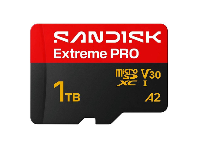 SanDisk 1TB Extreme PRO microSD A2 microSDXC UHS-I U3 C10 A2 V30, up to 250MB/s for 4K UHD Video Memory Card + Adapter SDSQXCJ-1T00-GS6MA