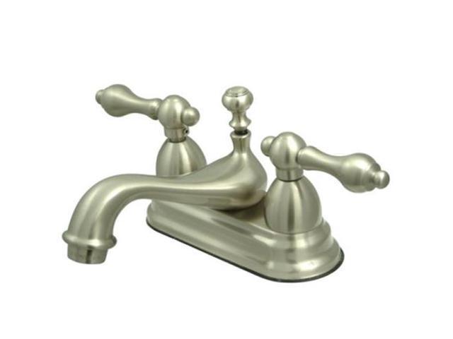 Photos - Other sanitary accessories Kingston Brass KS3608AL Two Handle 4 in. Centerset Lavatory Faucet with Br 
