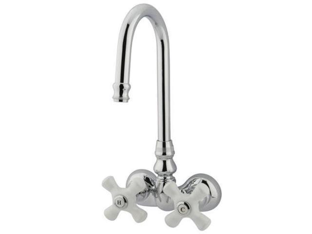 Photos - Other sanitary accessories Kingston Brass Cc80T1 Hi-Rise Spout Clawfoot Tub Filler - Polished Chrome 