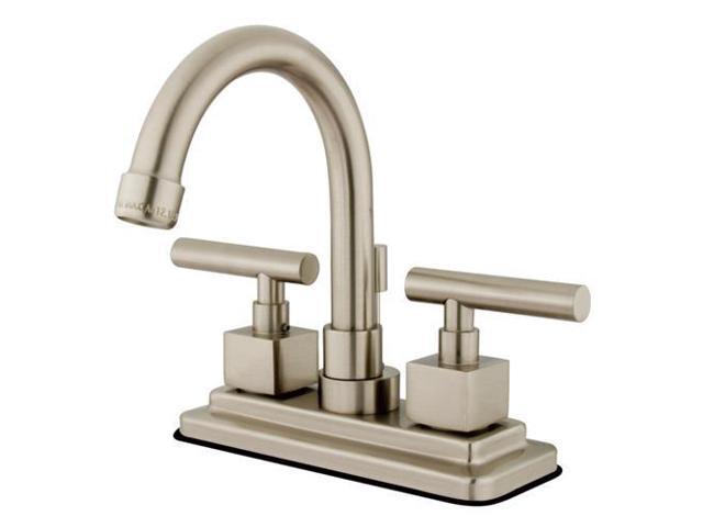 Kingston Brass KS8668CQL 4 Inch Center Lavatory Faucet - Satin Nickel