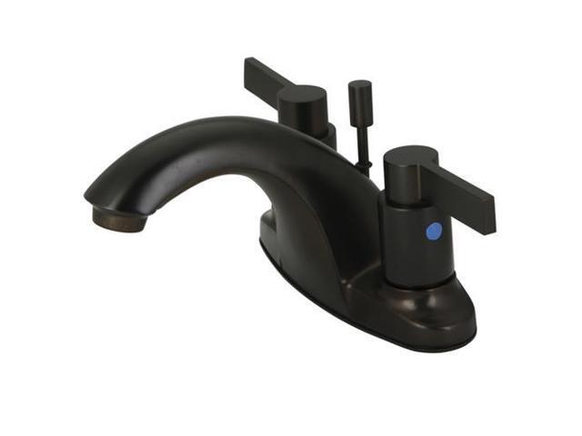 Kingston Brass KB8645NDL Two Handle 4 in. Centerset Lavatory Faucet with Brass Pop-up