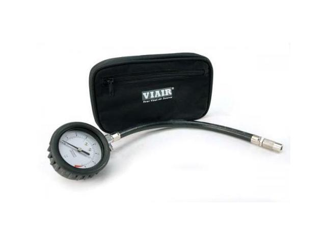 VIAIR 90073 2.5' Tire Gauge with Hose (0 to 100 PSI - Storage Pouch)