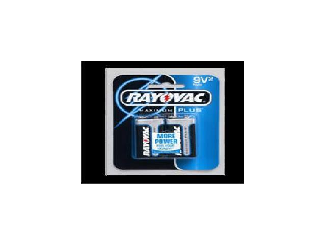 Rayovac Alkaline Batteries 9V 2/Pack Recloseable Pkg A16042K