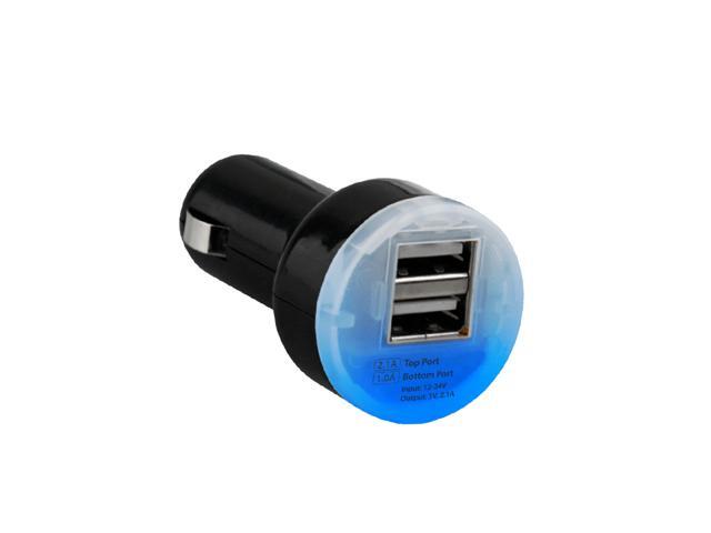 Eco Universal Dual USB Vehicle Charger 2.1A - Black - Retail (12212)