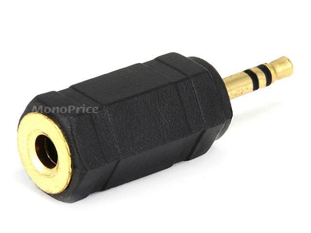 Monoprice 2.5mm TRS Stereo Plug to 3.5mm TRS Stereo Jack Adapter, Gold Plated