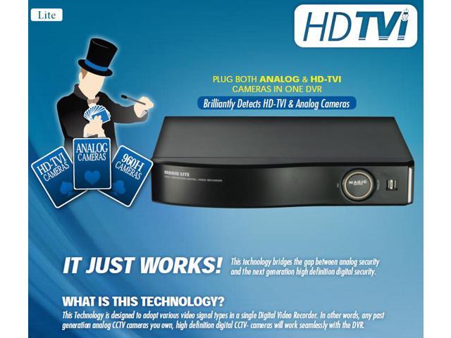 3R Global HD-TVI 16CH Hybrid DVR System HD 1080P Auto Detects Supports POS ( NO HDD )