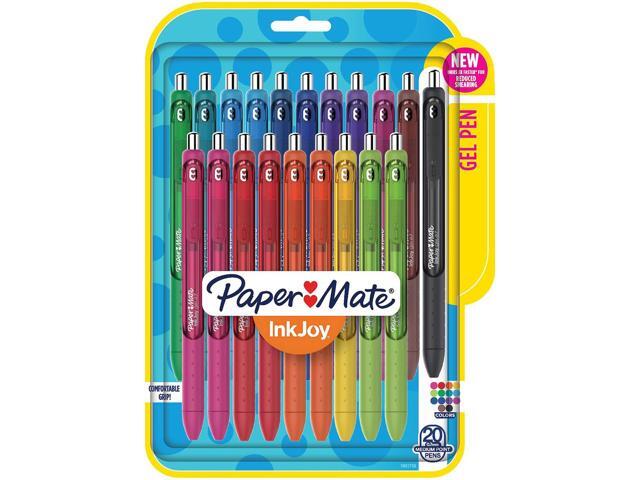 Paper Mate InkJoy Gel Retractable Pen 0.7mm Assorted Ink 20/Pack 1951718