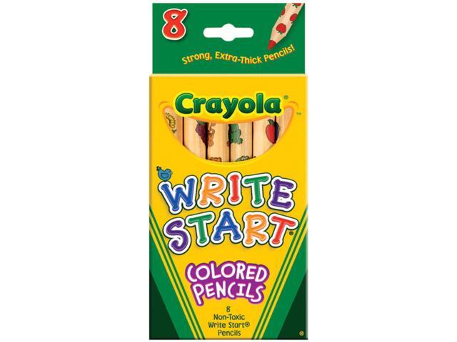 Crayola Write Start Colored Pencils-8/Pkg Long