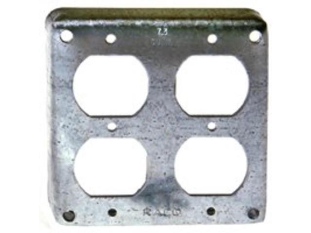 Raco Electrical Box Cover,2-Gang,4' L 907C