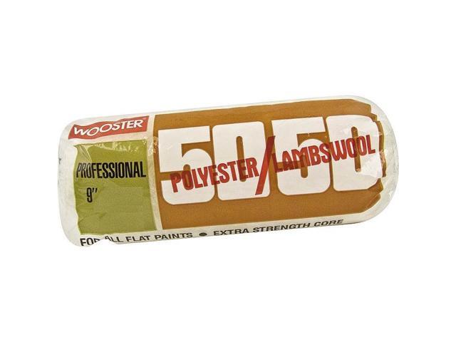 WOOSTER R298-9 9' Paint Roller Cover, 1-1/4' Nap, Knit Lambswool/Polyester